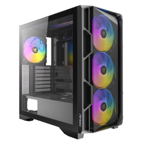 Antec AX-1000 ARGB, Midi Tower, PC, Nero, ATX, EATX, ITX, micro ATX, Plastica, Acciaio, Vetro temperato, 18,5 cm